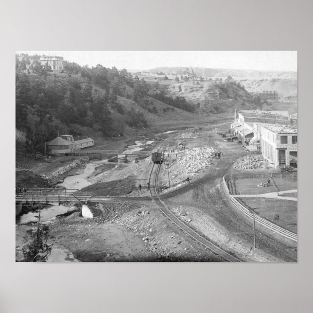 View of Hot Springs, SD Photograph Poster (Front)