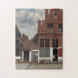 View of houses in Delft by Johannes Vermeer Jigsaw Puzzle