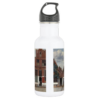 View of houses in Delft The Little Street 532 Ml Water Bottle