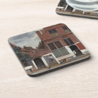 View of houses in Delft The Little Street