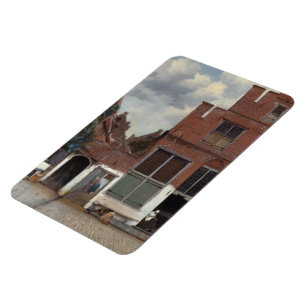 View of houses in Delft The Little Street Magnet