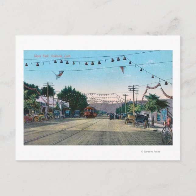 View of Idora Park from StreetOakland, CA Postcard (Front)