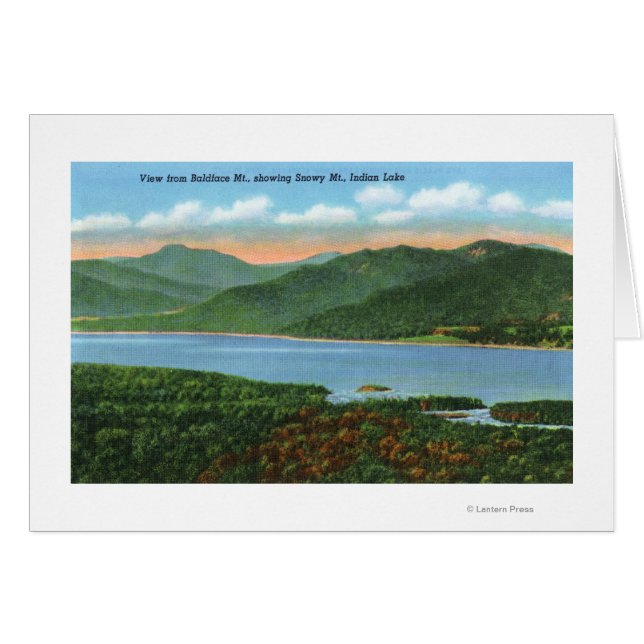 View of Indian Lake and Snowy Mountain (Front Horizontal)