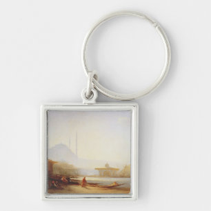 View of Istanbul, 1864 (oil on canvas) Key Ring