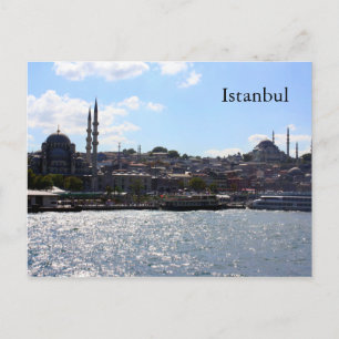 View of Istanbul Harbour Postcard