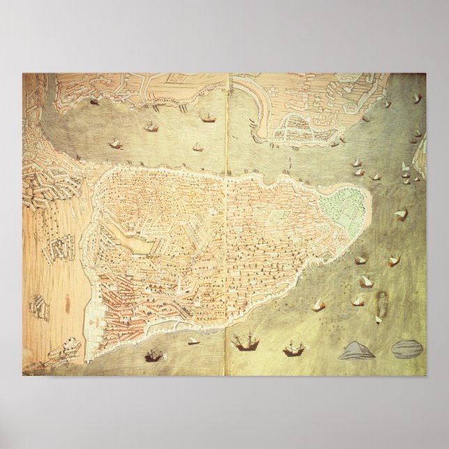 View of Istanbul Poster (Front)