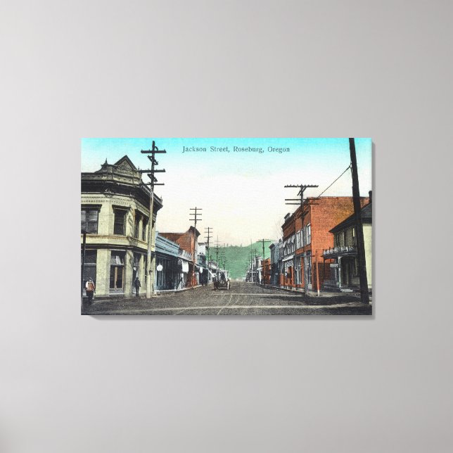 View of Jackson StreetRoseburg, OR Canvas Print (Front)