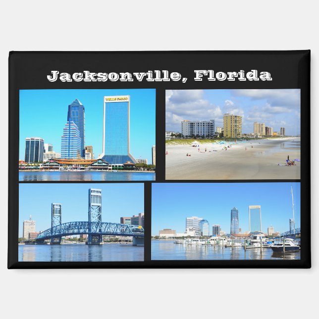 View of Jacksonville. Florida Magnet (Front)