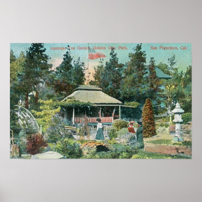 View of Japanese Tea Garden Poster (Front)