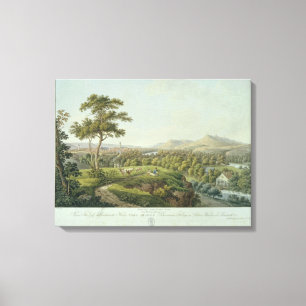 View of Jena from Rasenhuehlberg, c.1810 Canvas Print