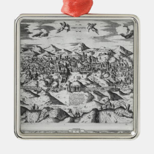 View of Jerusalem, 1570 ? Metal Tree Decoration