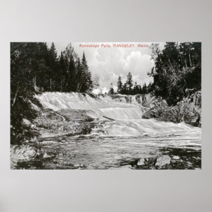 View of Kennebago Falls Poster