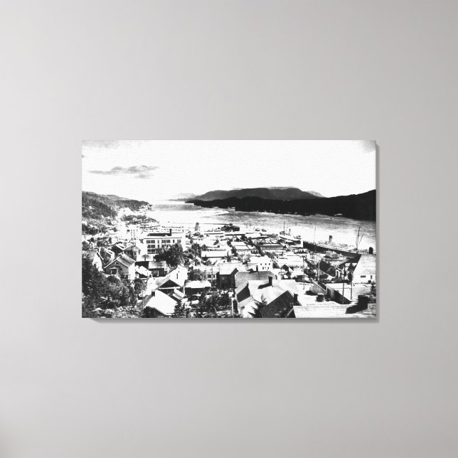 View of Ketchikan, Alaska looking Southeast Canvas Print (Front)