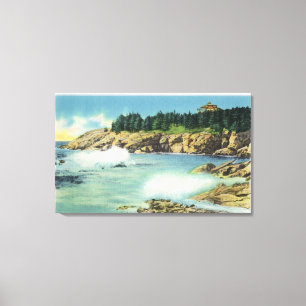 View of Kid's Cave at Squirrel Island Canvas Print