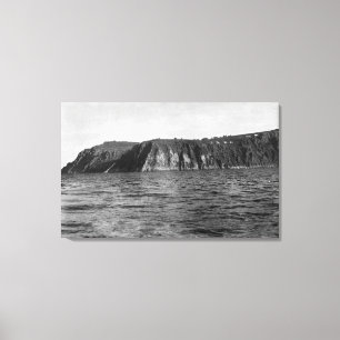 View of King's Island, Alaska Photograph Canvas Print