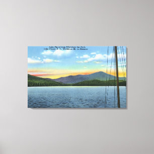 View of Lake from Whiteface Inn Dock Canvas Print