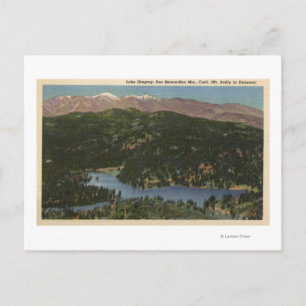View of Lake Gregory & San Bernardino Postcard