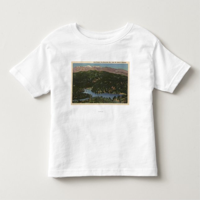 View of Lake Gregory & San Bernardino Toddler T-Shirt (Front)
