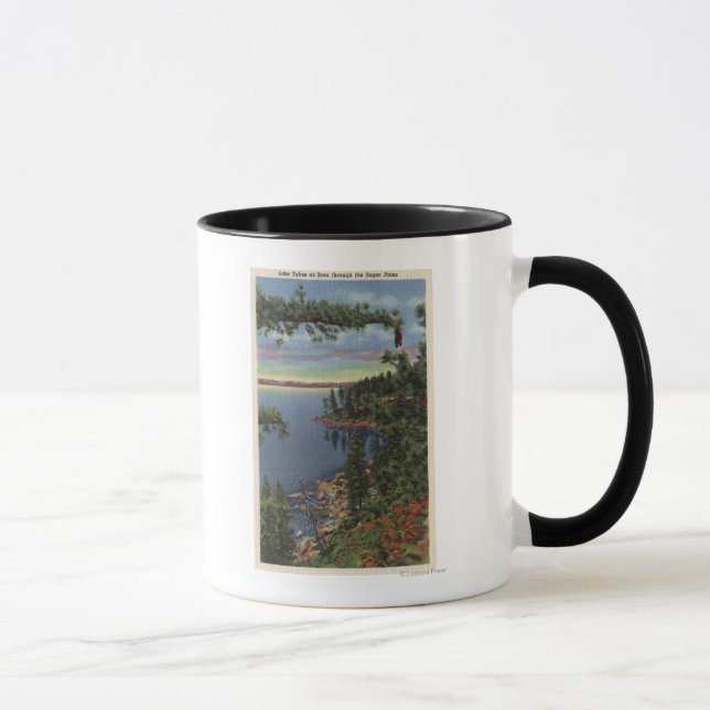 View of Lake through Sugar Pines Mug (Right)