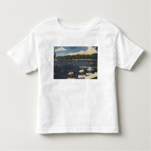 View of Lake, Tree-Lined Shore Toddler T-Shirt