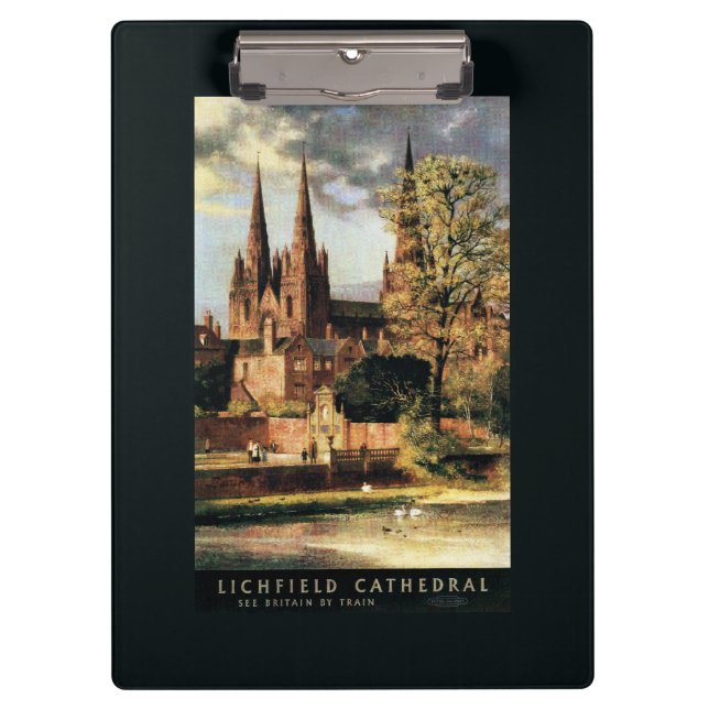View of Lichfield Cathedral Clipboard (Front)