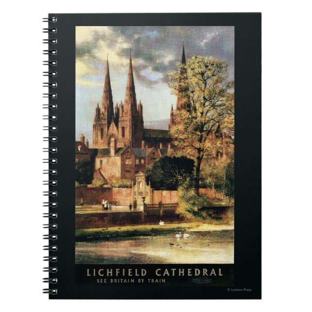 View of Lichfield Cathedral Spiral Notebook (Front)