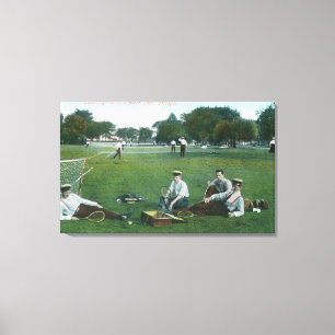 View of Lincoln Park Tennis GroundsChicago, IL Canvas Print