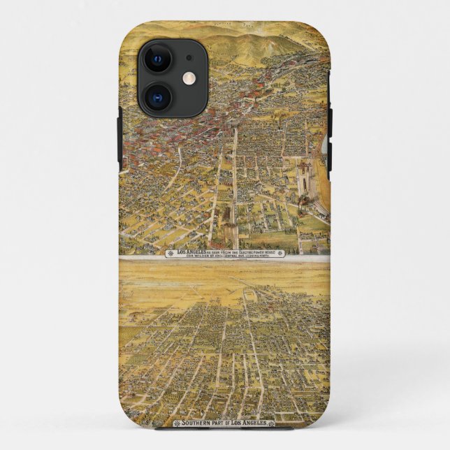 View Of Los Angeles, 1894 Case-Mate iPhone Case (Back)