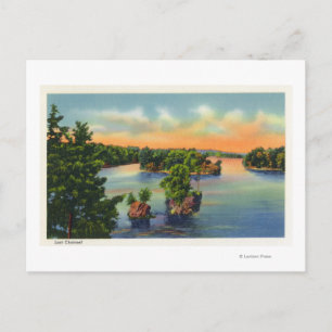 View of Lost Channel Postcard