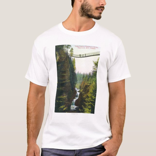 View of Lynn Canyon Suspension Bridge T-Shirt (Front)