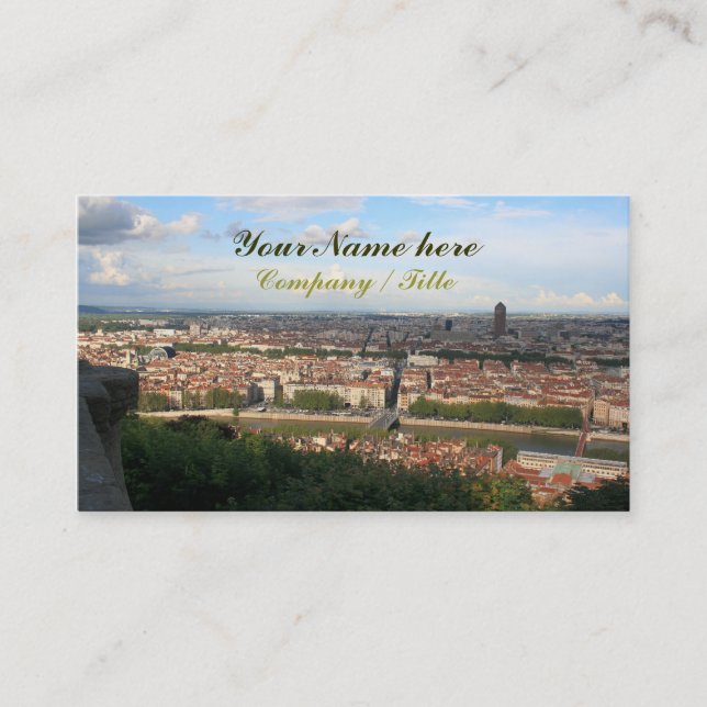 View of Lyon Business Card (Front)