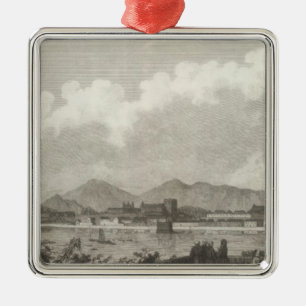 View of Macao in China Metal Tree Decoration