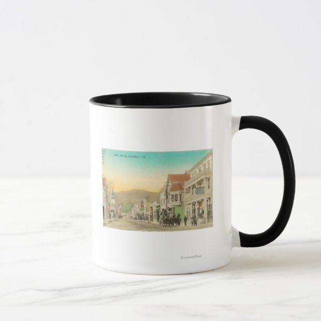 View of Main Street, Horse Carriage Mug (Right)