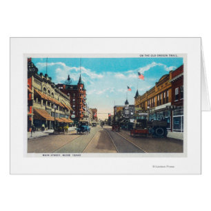 View of Main Street with Model-T Ford Cars