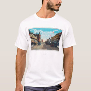 View of Main Street with Model-T Ford Cars T-Shirt