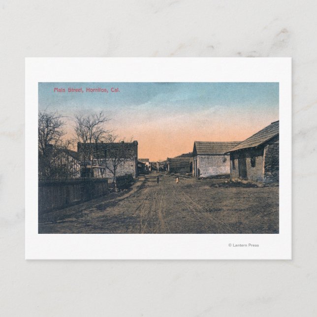 View of Main StreetHornitos, CA Postcard (Front)