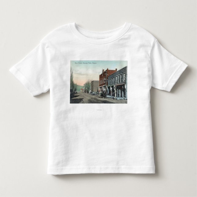 View of Main StreetKlamath Falls, OR Toddler T-Shirt (Front)