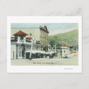 View of Main StreetLos Gatos, CA 2 Postcard