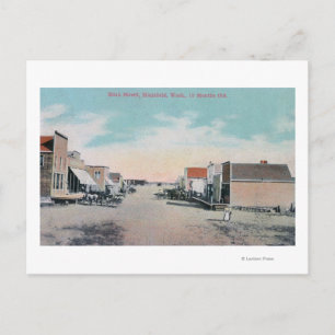 View of Main StreetMansfield, WA Postcard