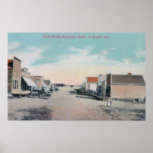 View of Main StreetMansfield, WA Poster