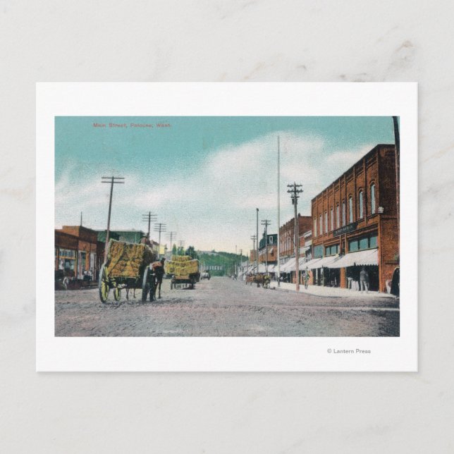 View of Main StreetPalouse, WA Postcard (Front)