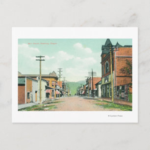 View of Main StreetRoseburg, OR Postcard