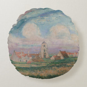 View of Mariakerke  Round Cushion