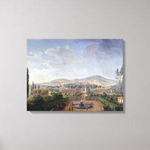View of Marino, 1719 (oil on canvas) Canvas Print