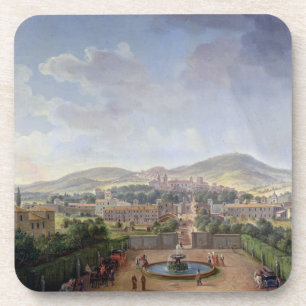 View of Marino, 1719 (oil on canvas) Coaster