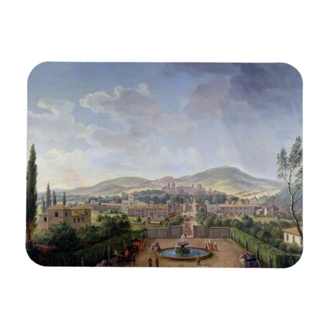View of Marino, 1719 (oil on canvas) Magnet (Horizontal)
