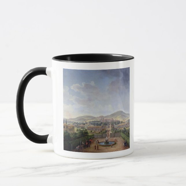 View of Marino, 1719 (oil on canvas) Mug (Left)