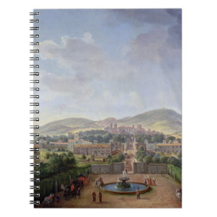 View of Marino, 1719 (oil on canvas) Spiral Notebook