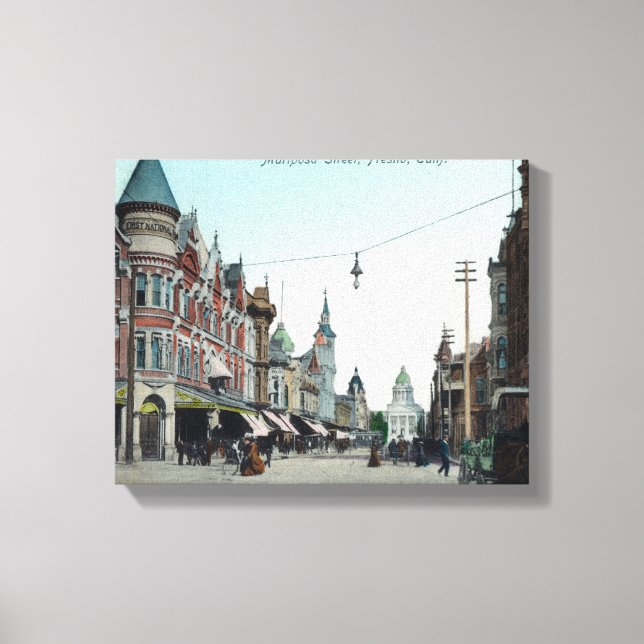 View of Mariposa StreetFresno, CA Canvas Print (Front)
