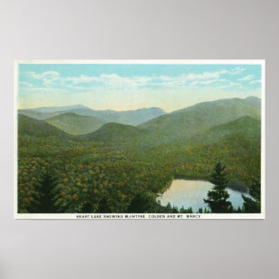 View of McIntyre, Colden, and Marcy Mts. Poster